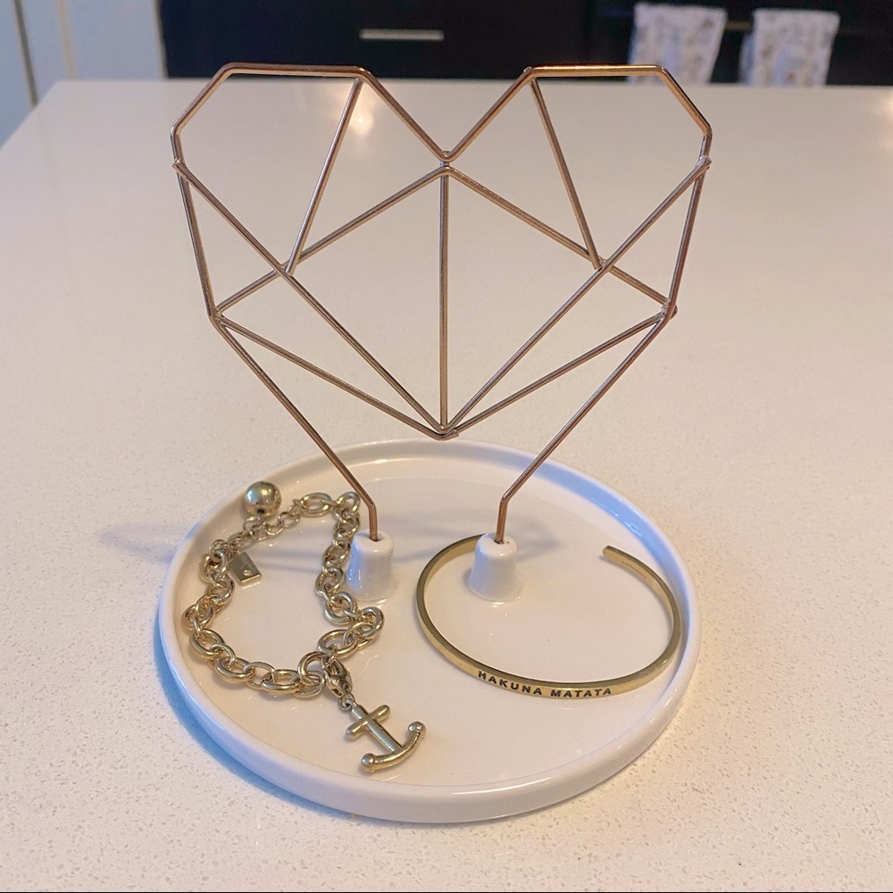 White and Gold Tray